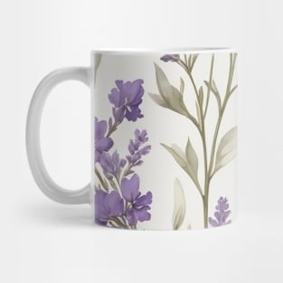 Retro Lavender Pattren Mug